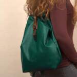 ARROW JUNIOR BACKPACK δέρμα πράσινο