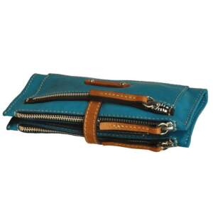 ILIOS WALLET turquoise leather
