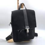 ISTIO BACKPACK μαύρο αδιάβροχο ύφασμα- δέρμα