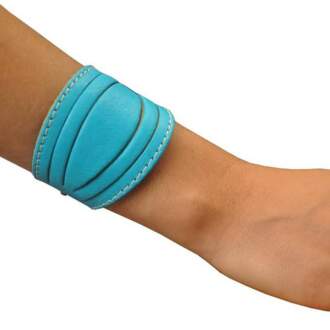 LELA ΒΡΑΧΙΟΛΙ δέρμα τυρκουάζ