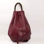 PELAGOS BACKPACK bordeaux waterproof canvas – leather