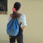 PELAGOS BACKPACK sea blue canvas – leather