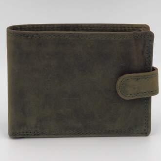 MENS WALLET olive green leather